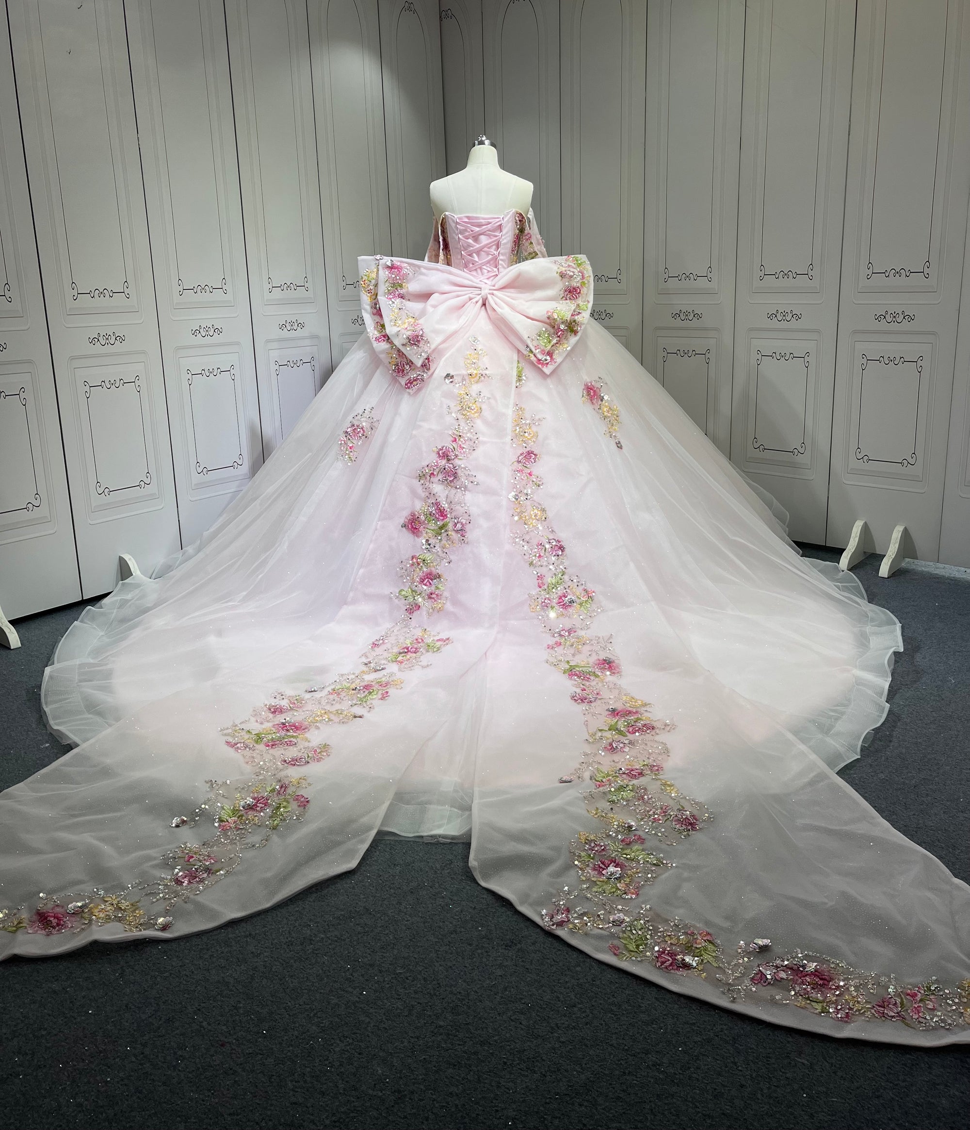 Mumuleo Pearl Pink Quinceanera Dresses Vestidos De 15 Traje De Quinceaera Rosa Y Violeta Vestidos De 15 Anos Ball Gown