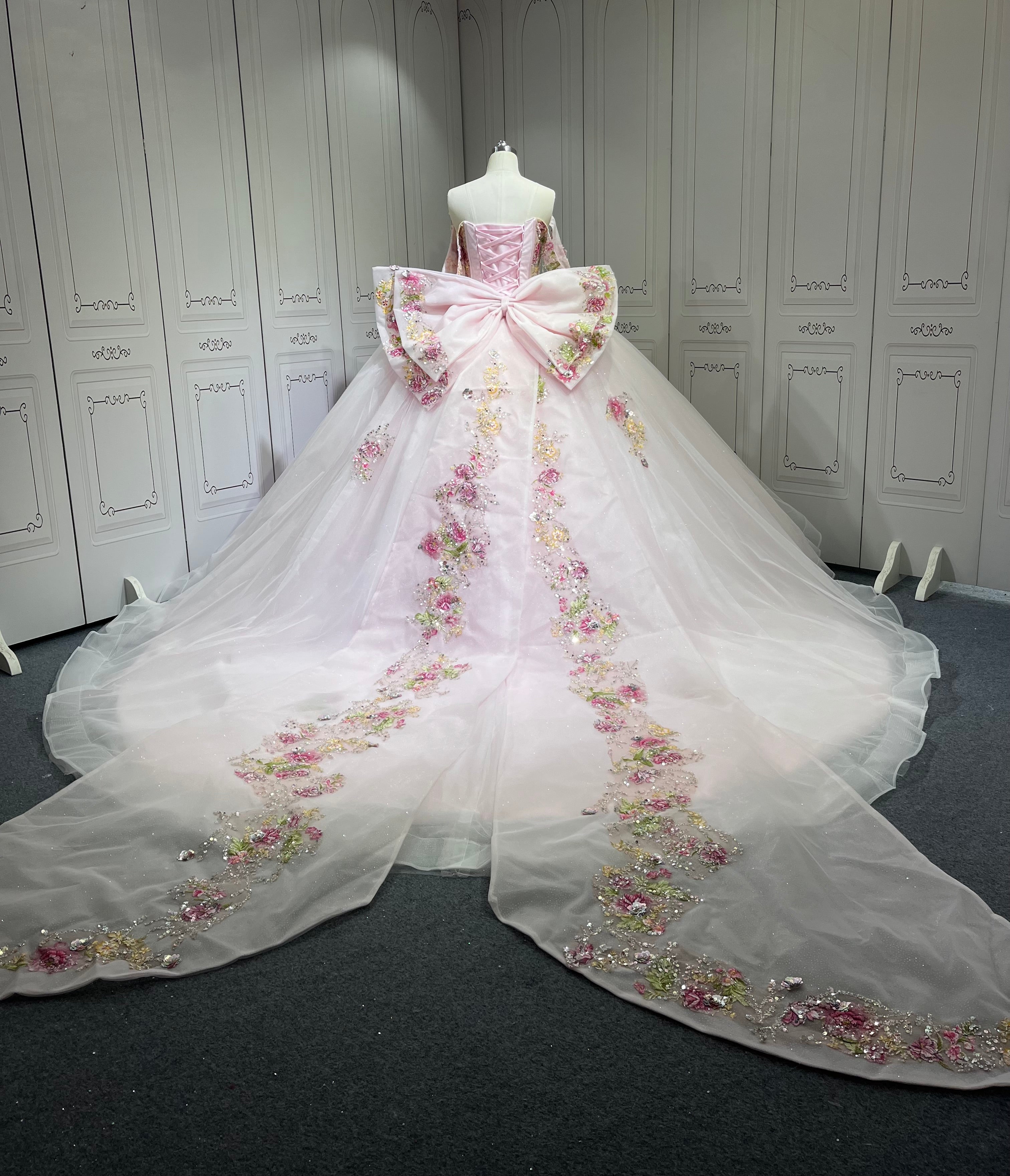 Mumuleo Pearl Pink Quinceanera Dresses Vestidos De 15 Traje De Quinceaera Rosa Y Violeta Vestidos De 15 Anos Ball Gown
