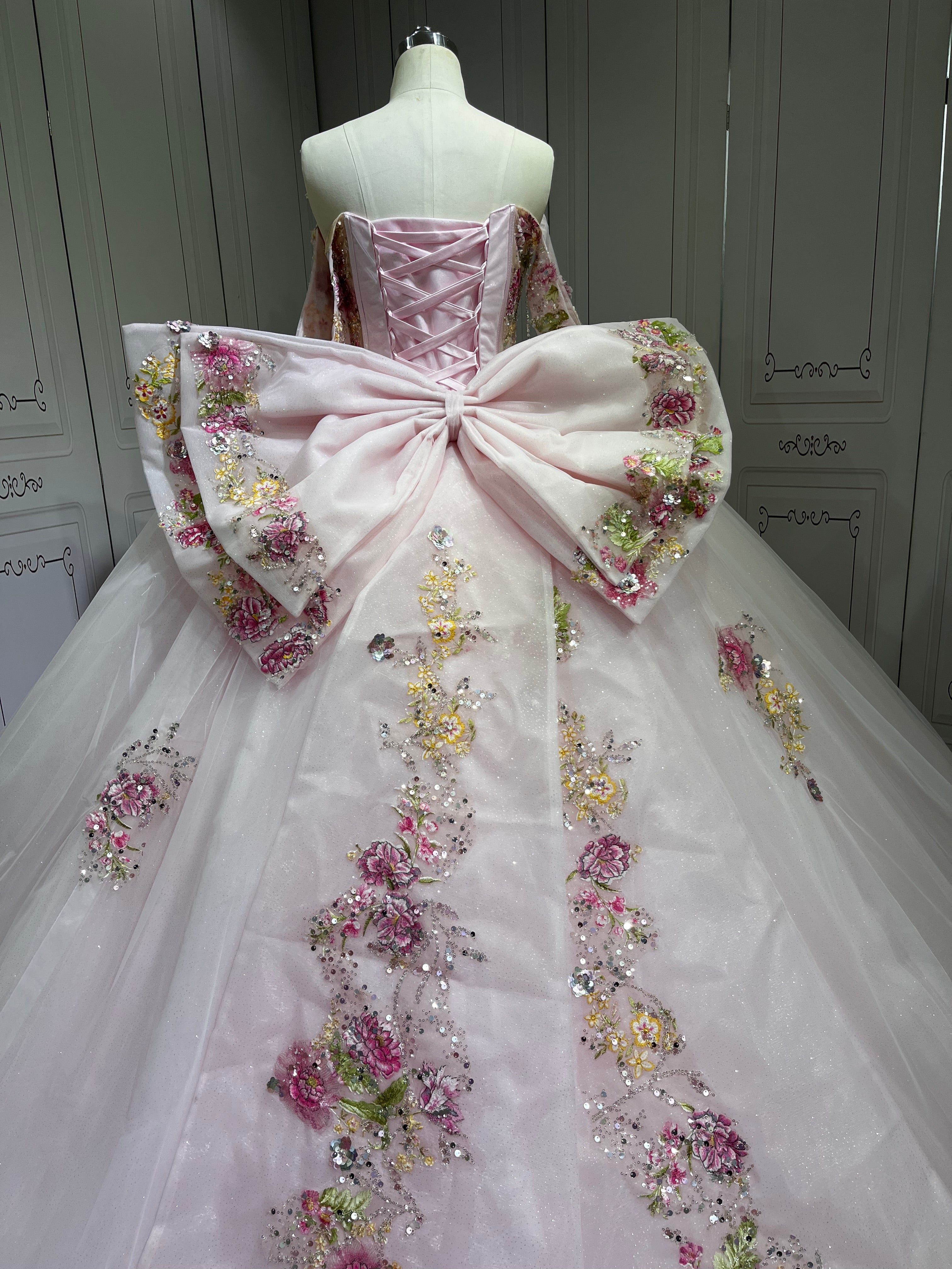 Mumuleo Pearl Pink Quinceanera Dresses Vestidos De 15 Traje De Quinceaera Rosa Y Violeta Vestidos De 15 Anos Ball Gown