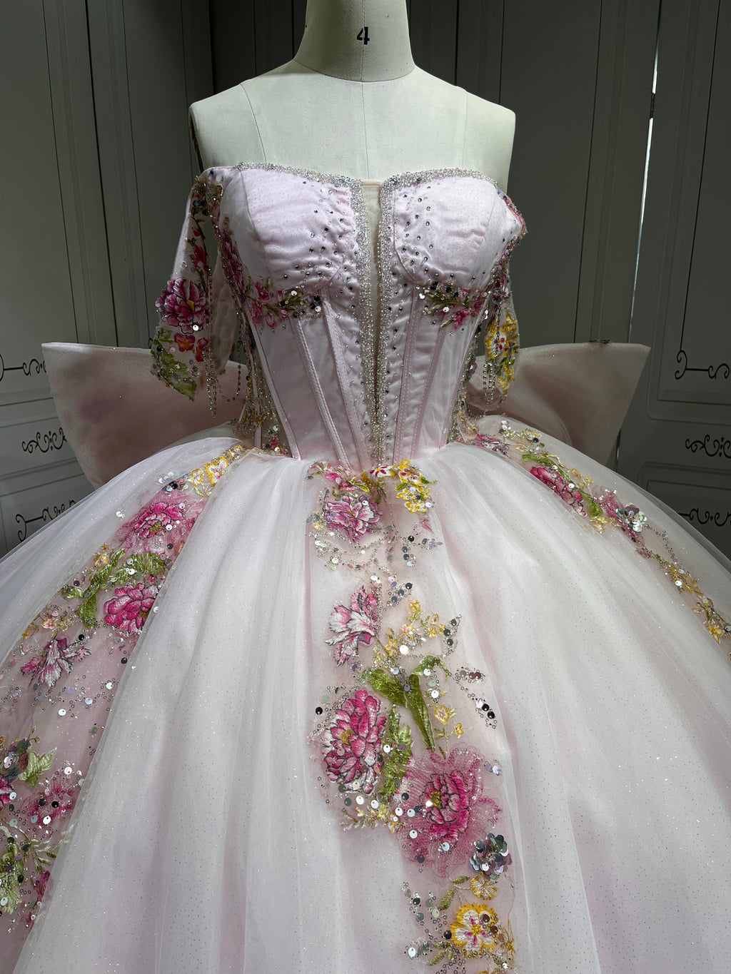 Mumuleo Pearl Pink Quinceanera Dresses Vestidos De 15 Traje De Quinceaera Rosa Y Violeta Vestidos De 15 Anos Ball Gown