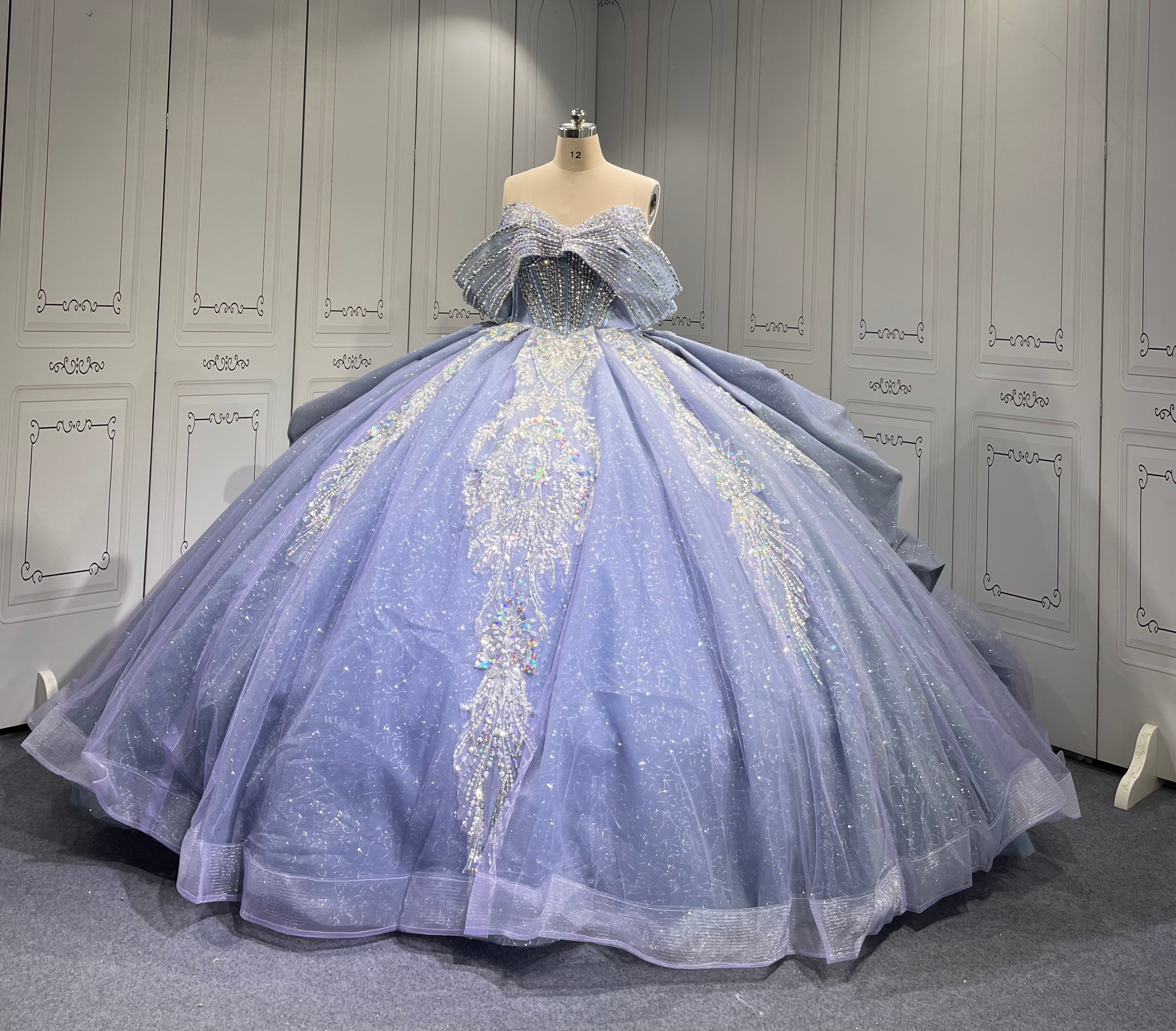 Mumuleo Metallic Blue Quinceanera Dresses 2025 Vestidos De 15 Aos De Festas Quinceanera Vestidos De Xv Aos Para Azul