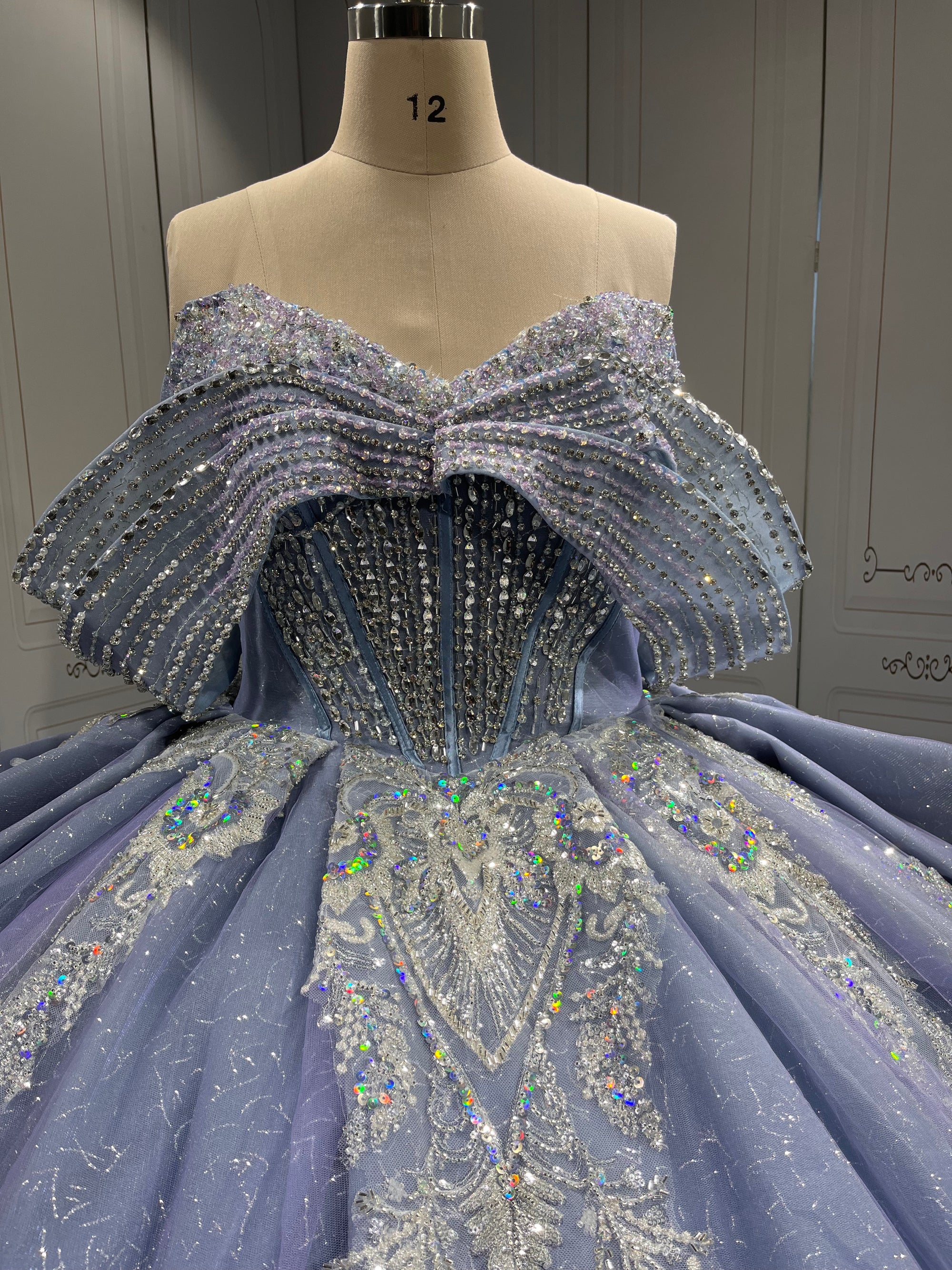 Mumuleo Metallic Blue Quinceanera Dresses 2025 Vestidos De 15 Aos De Festas Quinceanera Vestidos De Xv Aos Para Azul