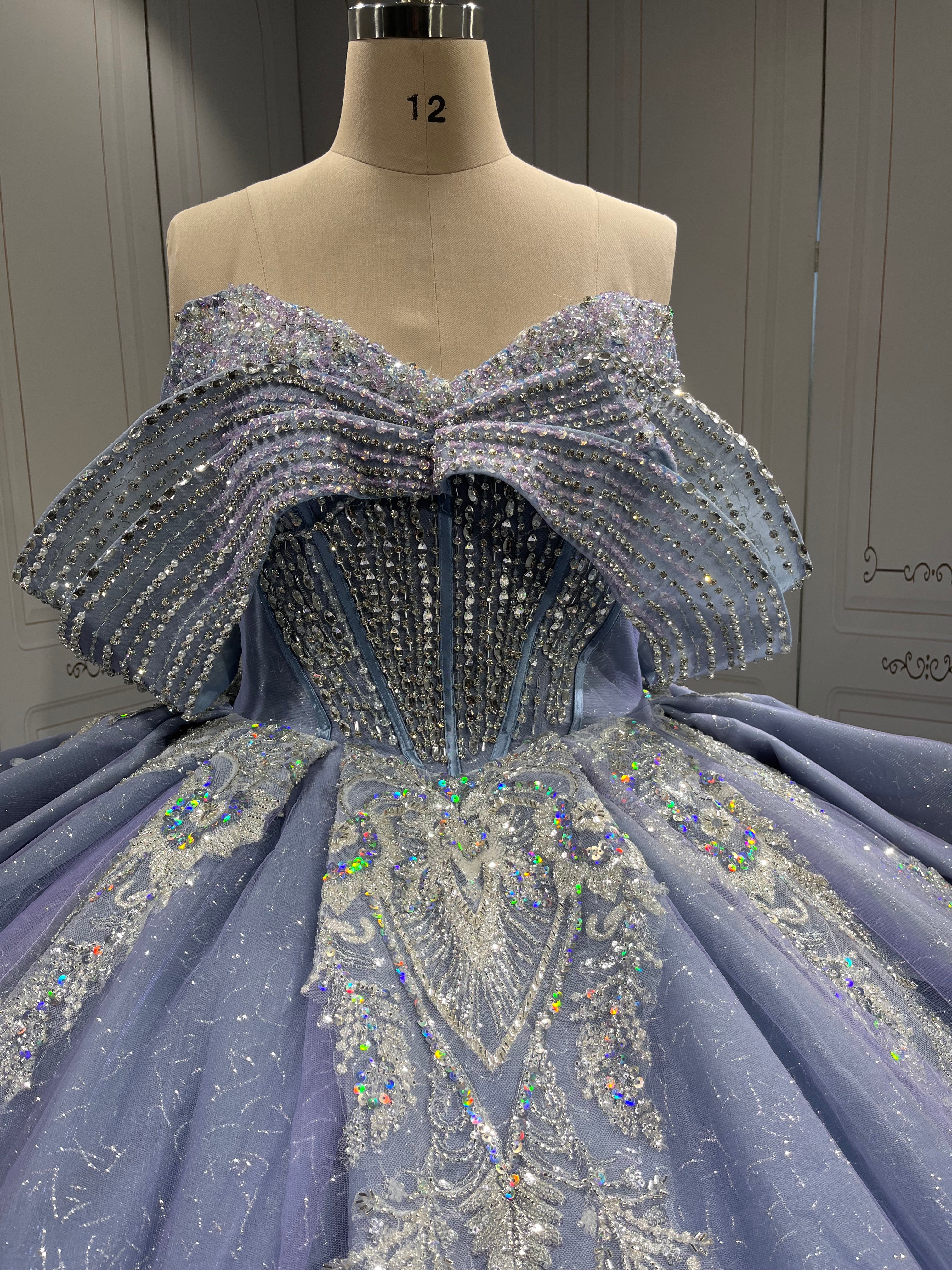 Mumuleo Metallic Blue Quinceanera Dresses 2025 Vestidos De 15 Aos De Festas Quinceanera Vestidos De Xv Aos Para Azul