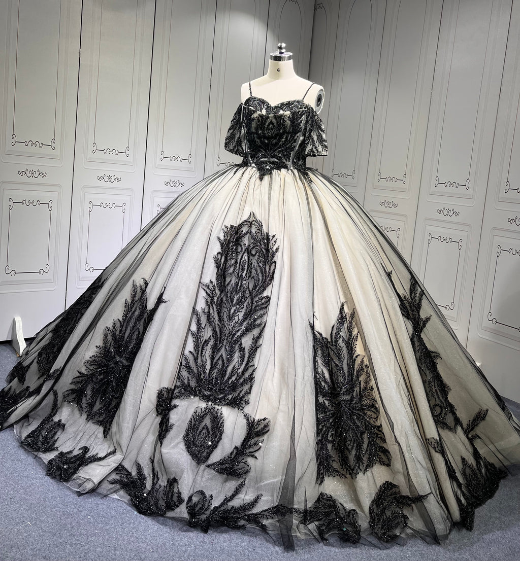 Mumuleo Black And Nude Vestidos de XV 15 Años Quinceañeras 2025 Fiesta Morado Largos Debutante Longo Princesa