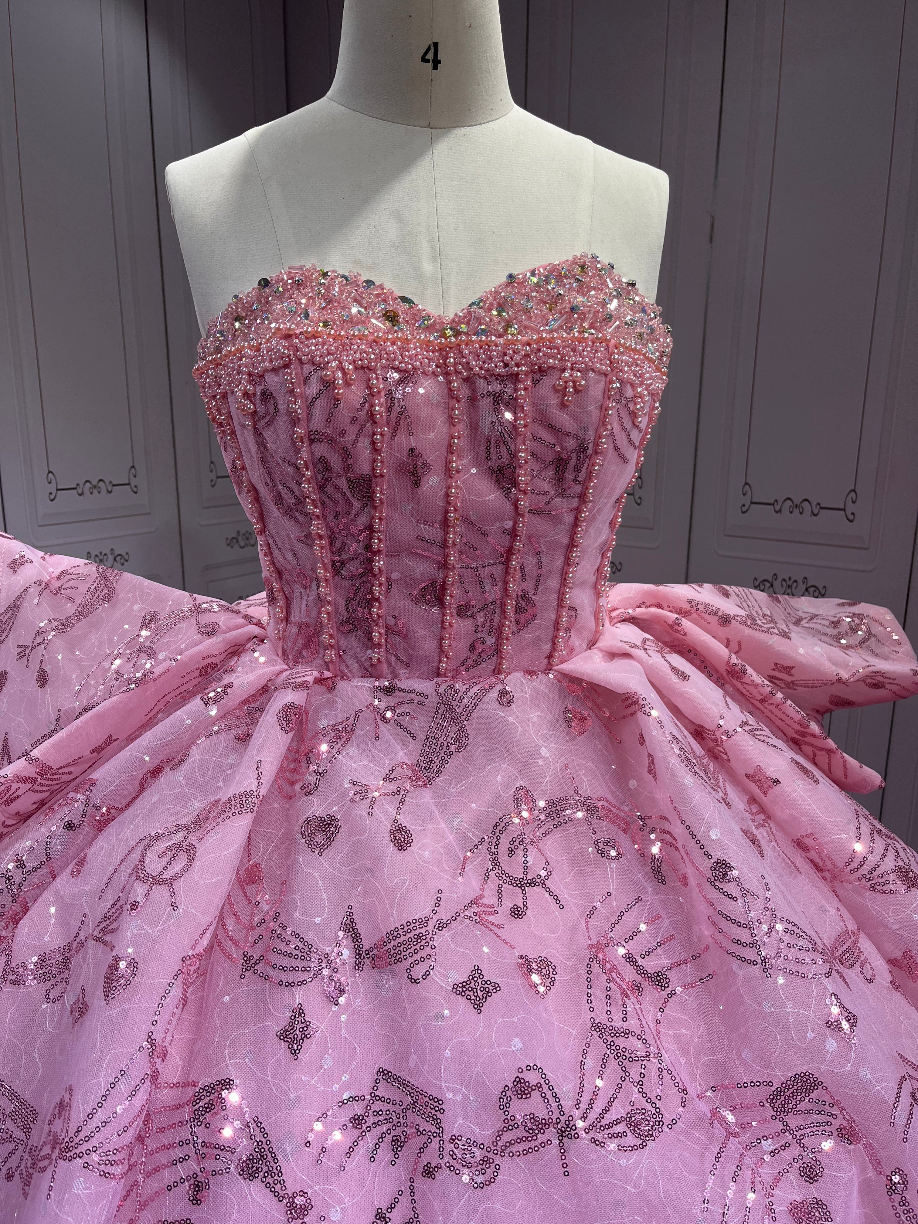 2025 Pink Vestidos De 15 Anos Quinceaneras Vestido De 15 Anos Prom Dresses Luxury Vestidos De Fiesta Elegantes Casamento