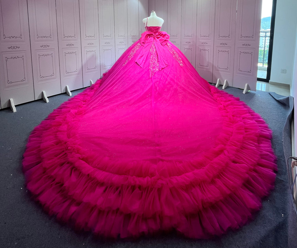 One Shoulder Fuchsia Quinceanera DressesVestidos Para Quiseaera Vestidos De 15Aos De Fiesta Mexicana Quince