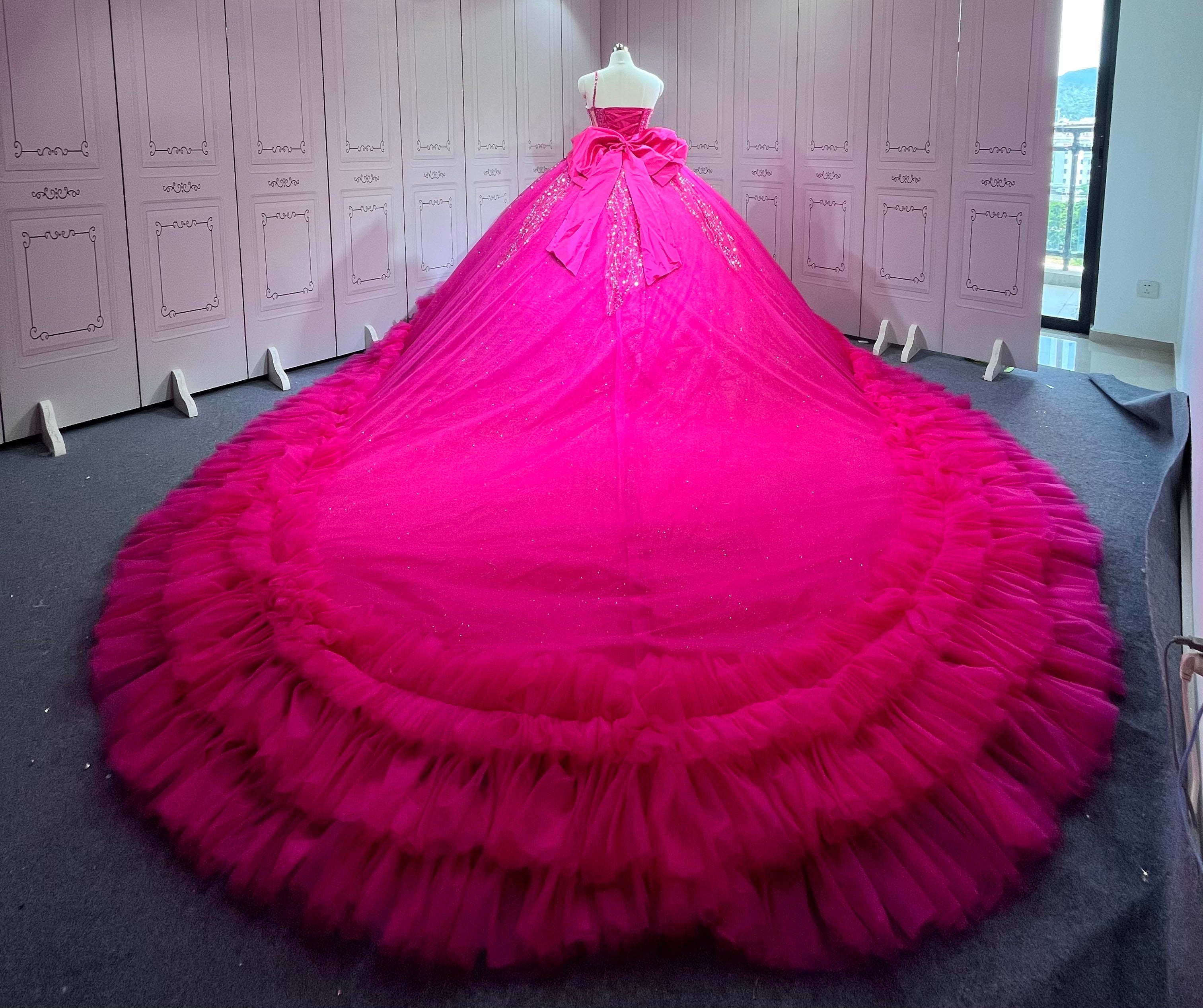 One Shoulder Fuchsia Quinceanera DressesVestidos Para Quiseaera Vestidos De 15Aos De Fiesta Mexicana Quince