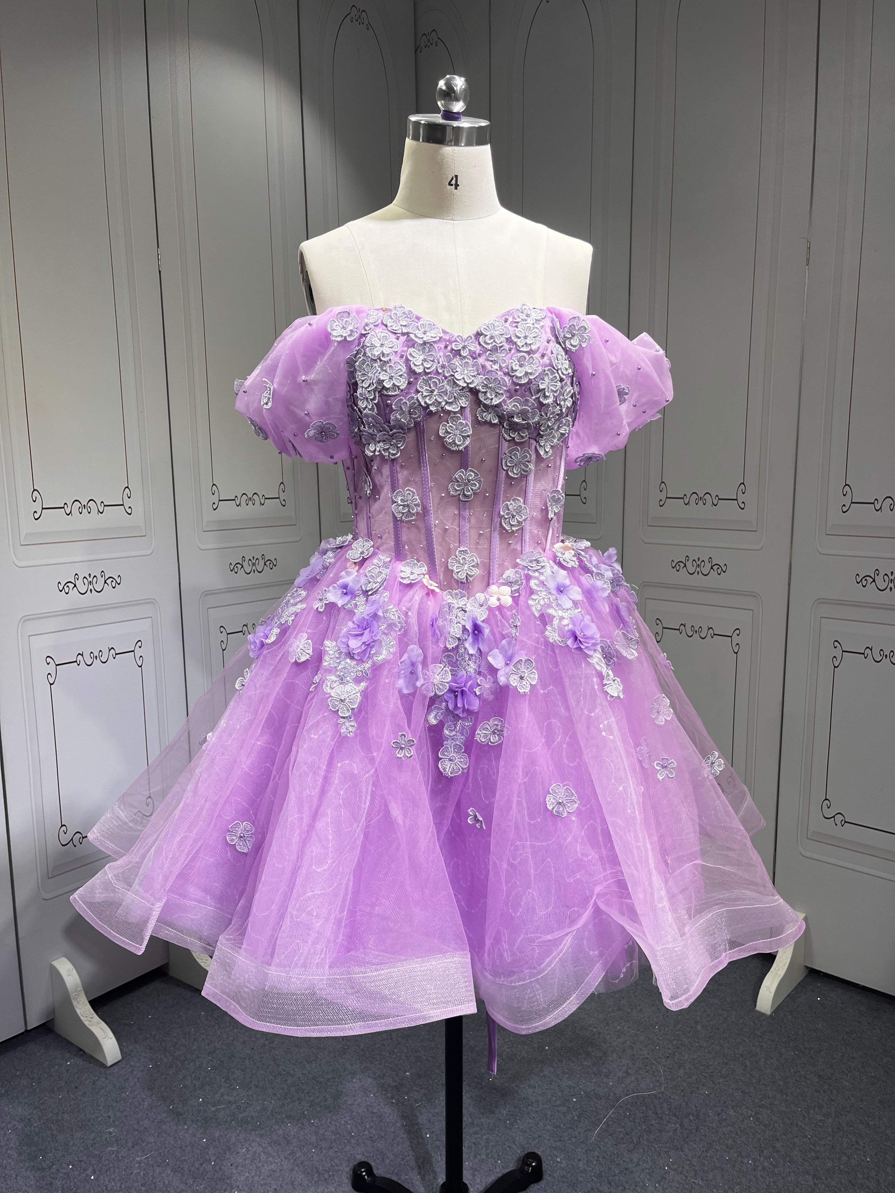 Mumuleo Vestidos De 15 Aos Trajes Para Quinciaeras Vestidos Quinceaera Quinceaera Dresses Para Quinceanera Dresses 15 Lilac
