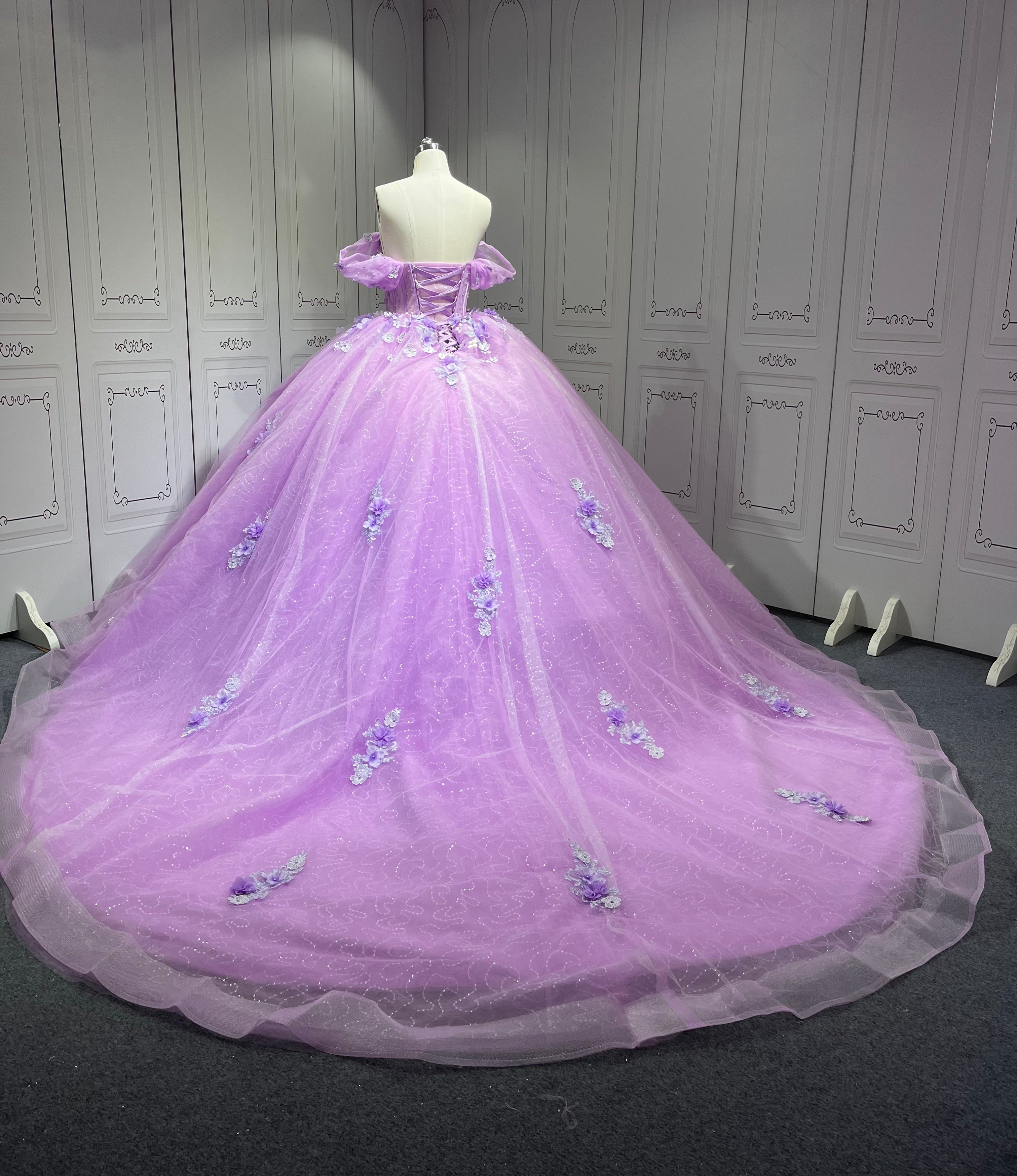 Mumuleo Vestidos De 15 Aos Trajes Para Quinciaeras Vestidos Quinceaera Quinceaera Dresses Para Quinceanera Dresses 15 Lilac
