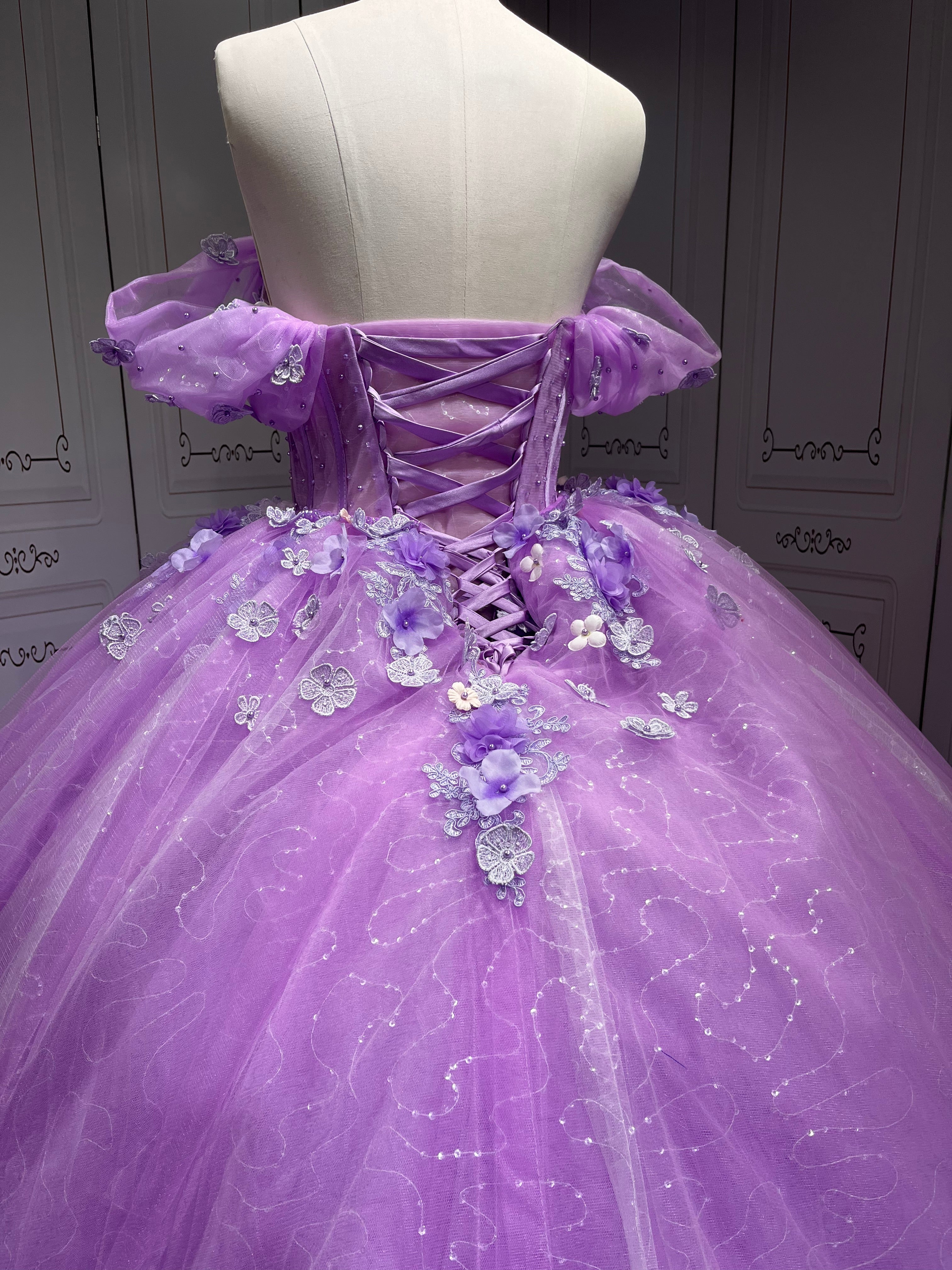 Mumuleo Vestidos De 15 Aos Trajes Para Quinciaeras Vestidos Quinceaera Quinceaera Dresses Para Quinceanera Dresses 15 Lilac