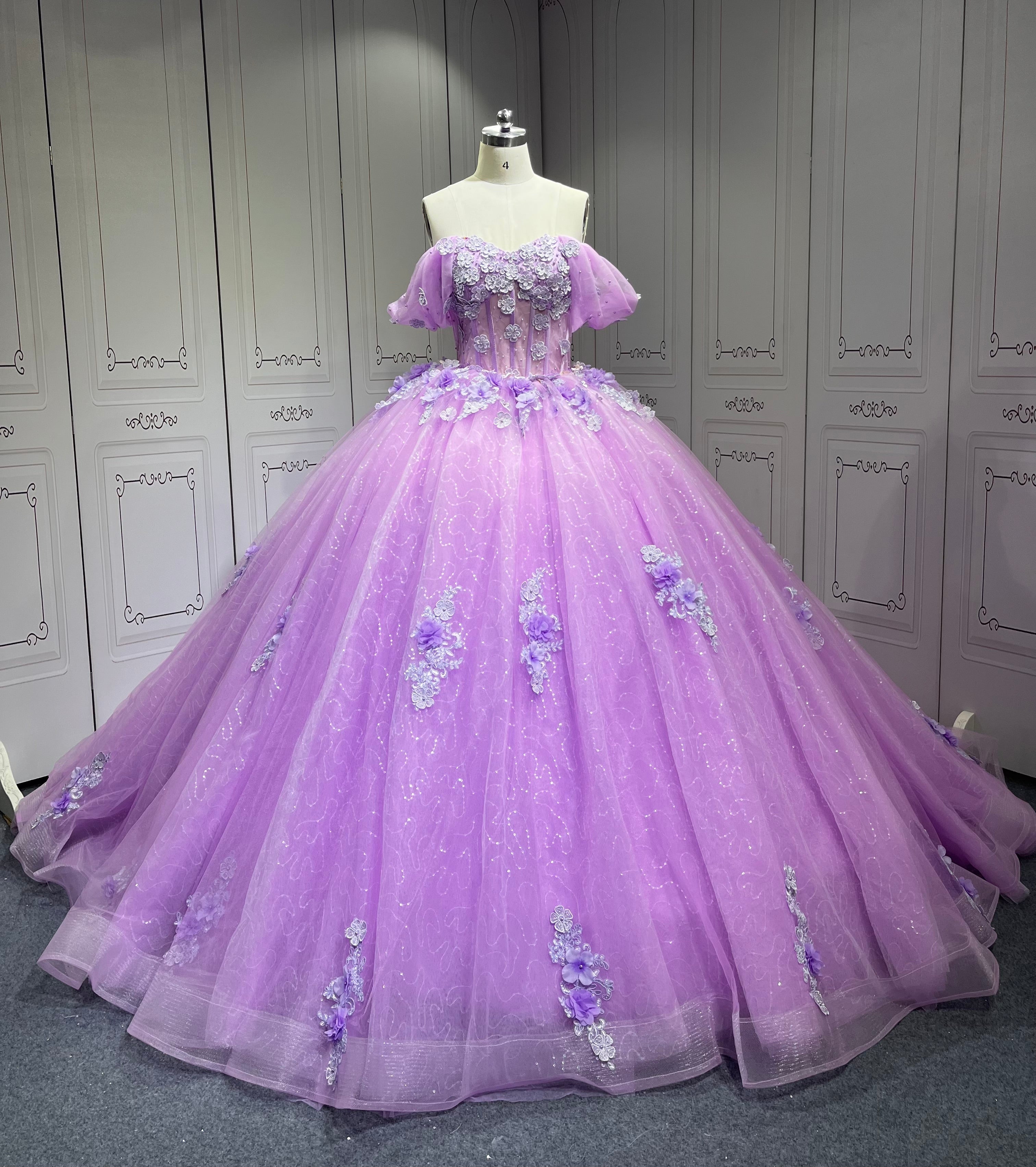 Mumuleo Vestidos De 15 Aos Trajes Para Quinciaeras Vestidos Quinceaera Quinceaera Dresses Para Quinceanera Dresses 15 Lilac