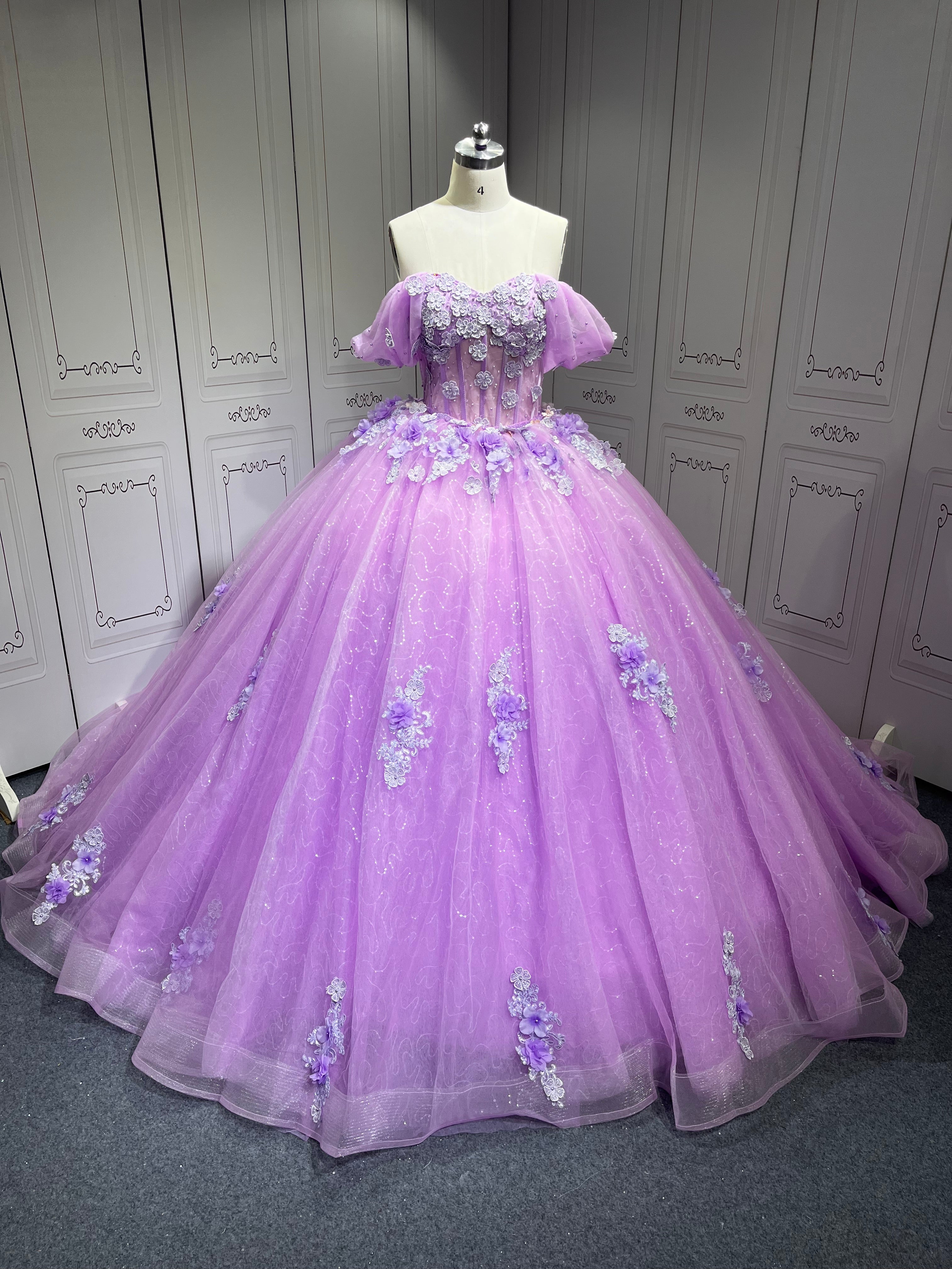 Mumuleo Vestidos De 15 Aos Trajes Para Quinciaeras Vestidos Quinceaera Quinceaera Dresses Para Quinceanera Dresses 15 Lilac