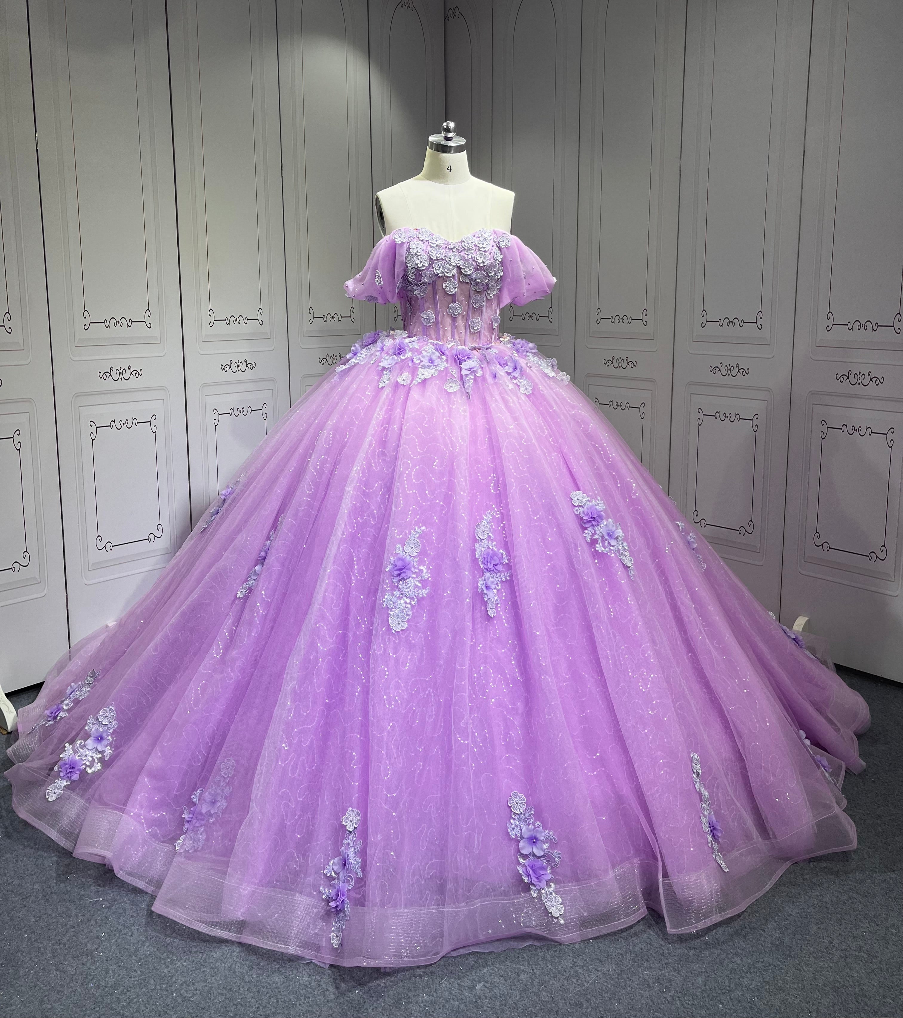 Mumuleo Vestidos De 15 Aos Trajes Para Quinciaeras Vestidos Quinceaera Quinceaera Dresses Para Quinceanera Dresses 15 Lilac