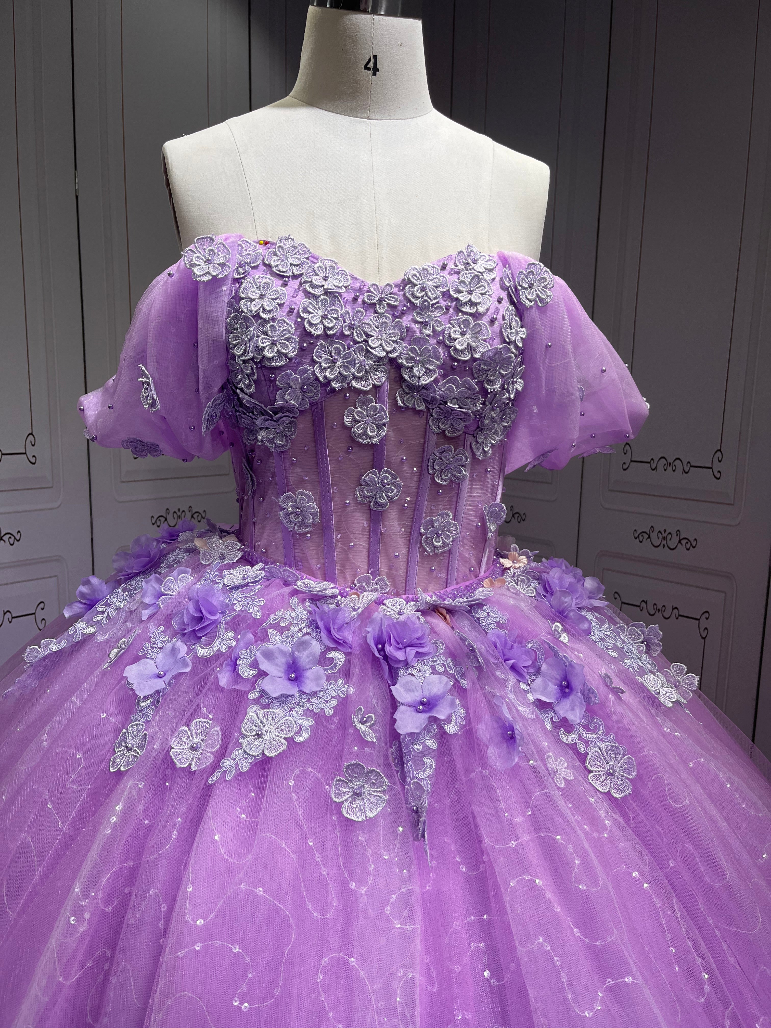 Mumuleo Vestidos De 15 Aos Trajes Para Quinciaeras Vestidos Quinceaera Quinceaera Dresses Para Quinceanera Dresses 15 Lilac
