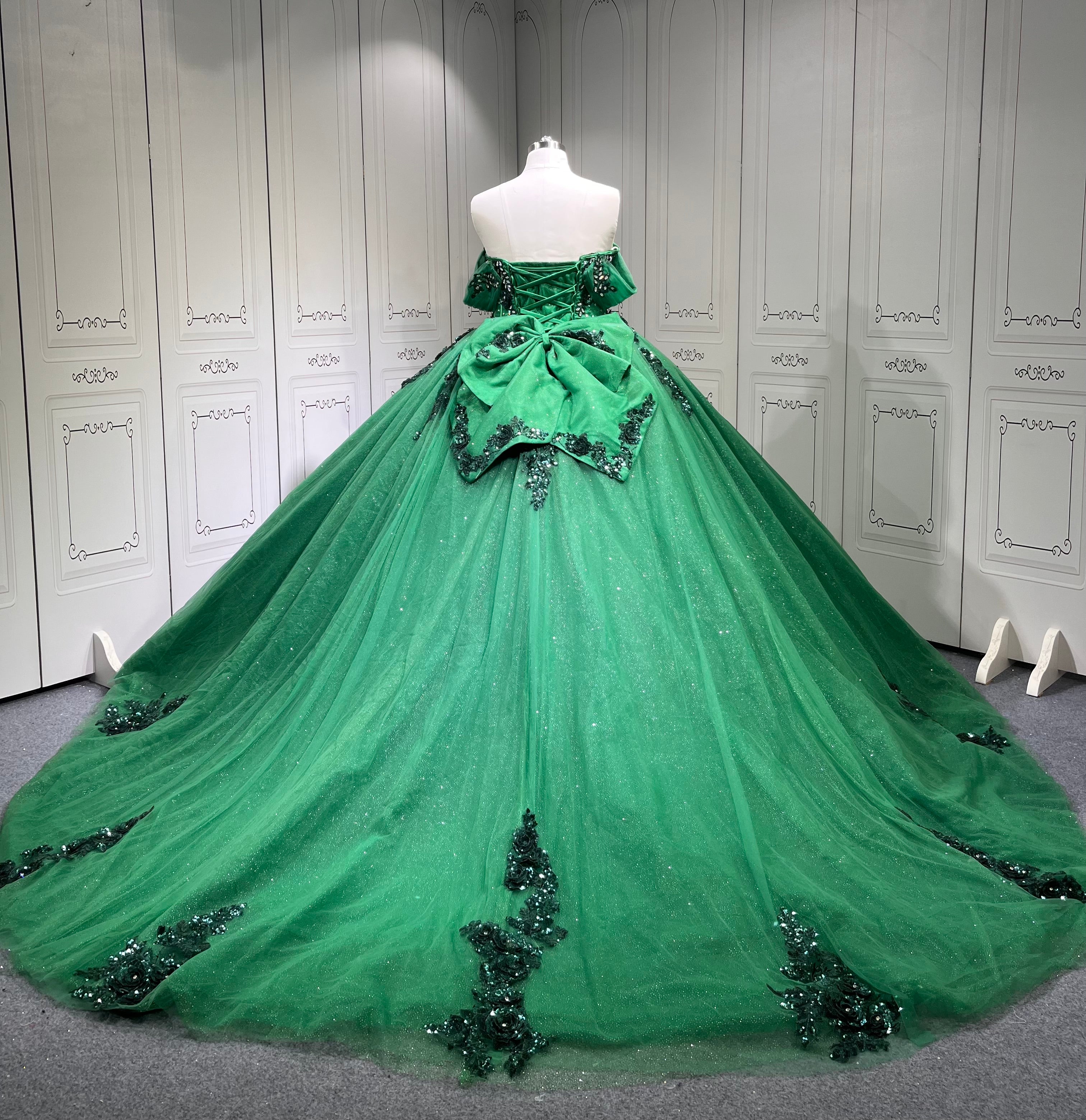 Mumuleo Emerald Green Quinceanera Dress Vestidos De 15 Aos Azul Para 15 Aos Xv Dresses Vestidos De 15 Ball Gown Blue Verde