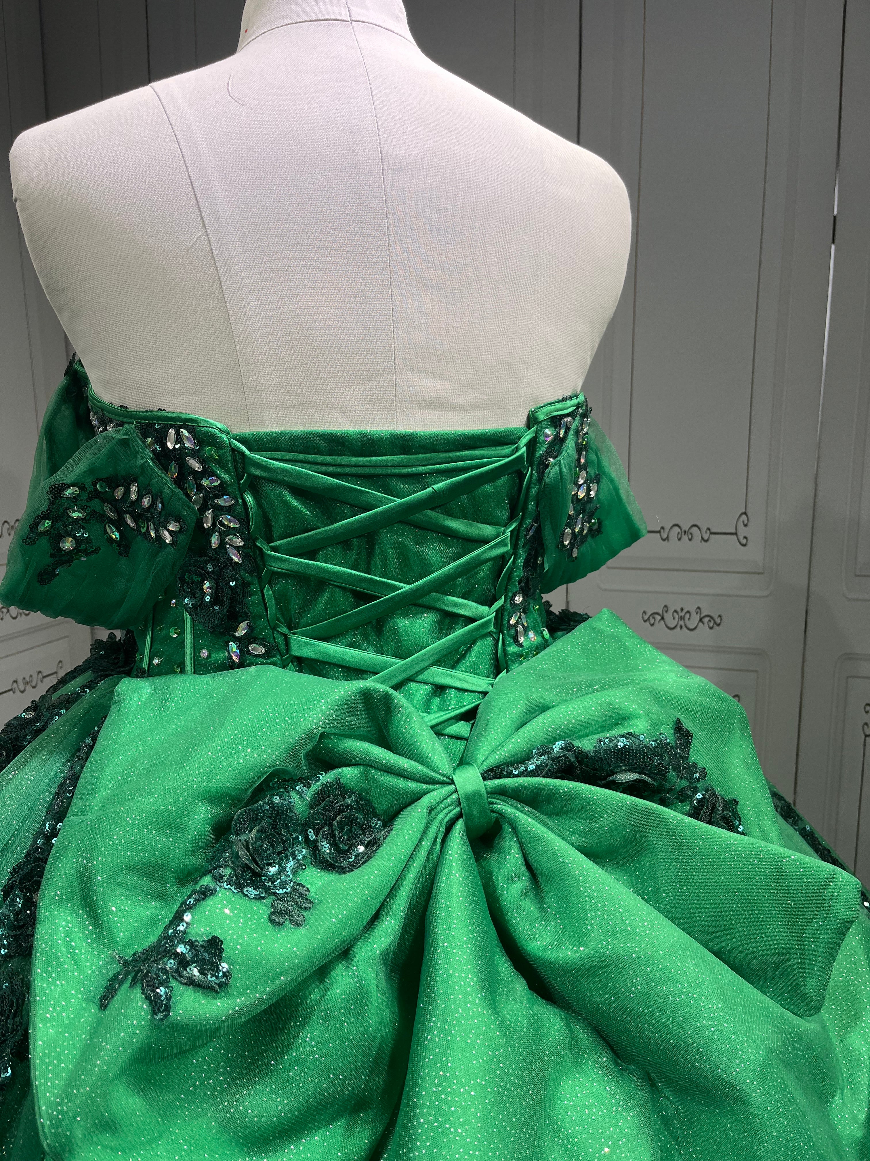 Mumuleo Emerald Green Quinceanera Dress Vestidos De 15 Aos Azul Para 15 Aos Xv Dresses Vestidos De 15 Ball Gown Blue Verde