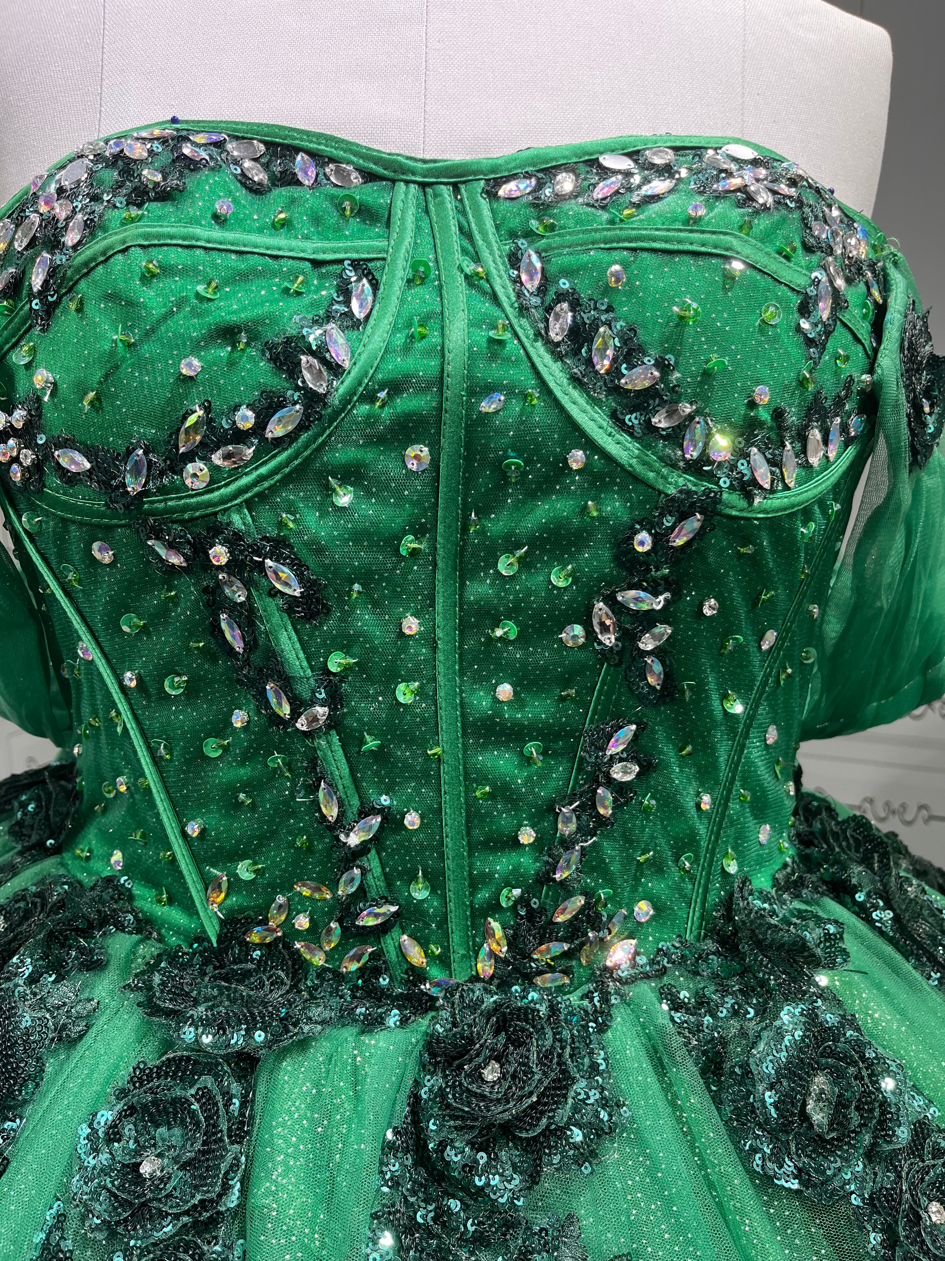 Mumuleo Emerald Green Quinceanera Dress Vestidos De 15 Aos Azul Para 15 Aos Xv Dresses Vestidos De 15 Ball Gown Blue Verde