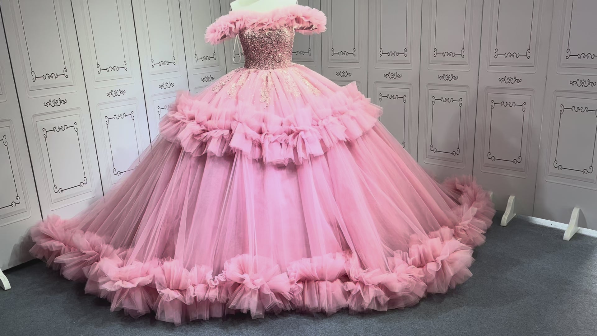 Mauve Vestidos De 15 Anos Customized Ball Gown 15 Year Old Quinceanera Dresses 2025 Ruffled Sweet 16 Evening Party Dress