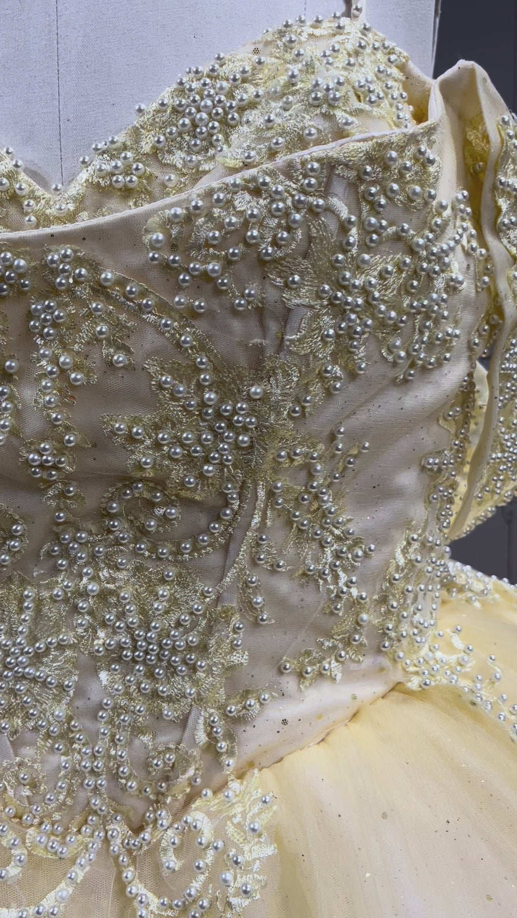 Yellow Ball Gown Quinceanera Dress 2025 Applique Party 15 Vestidos De 15 Anos