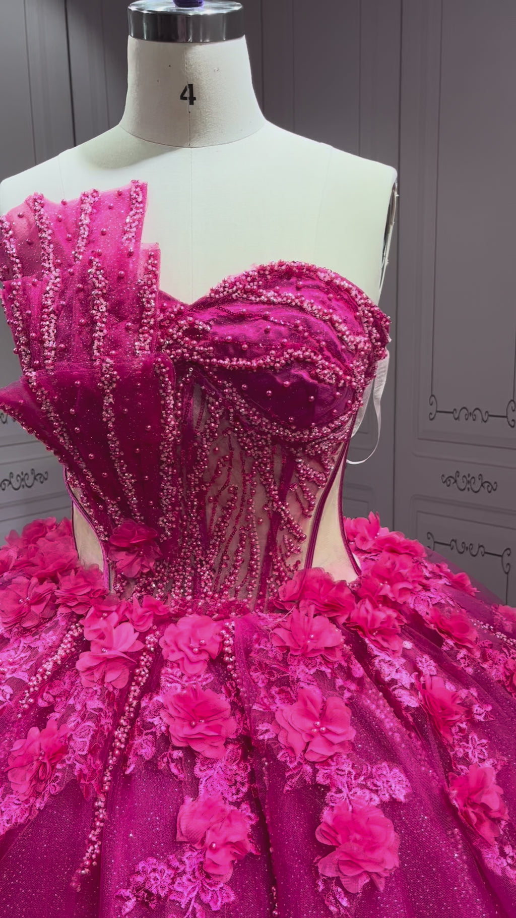 Mumuleo Fuchsia Quinceanera Dress 2025 Vestidos Azul Marino De XV Anos Princess Dress Vestidos De 15