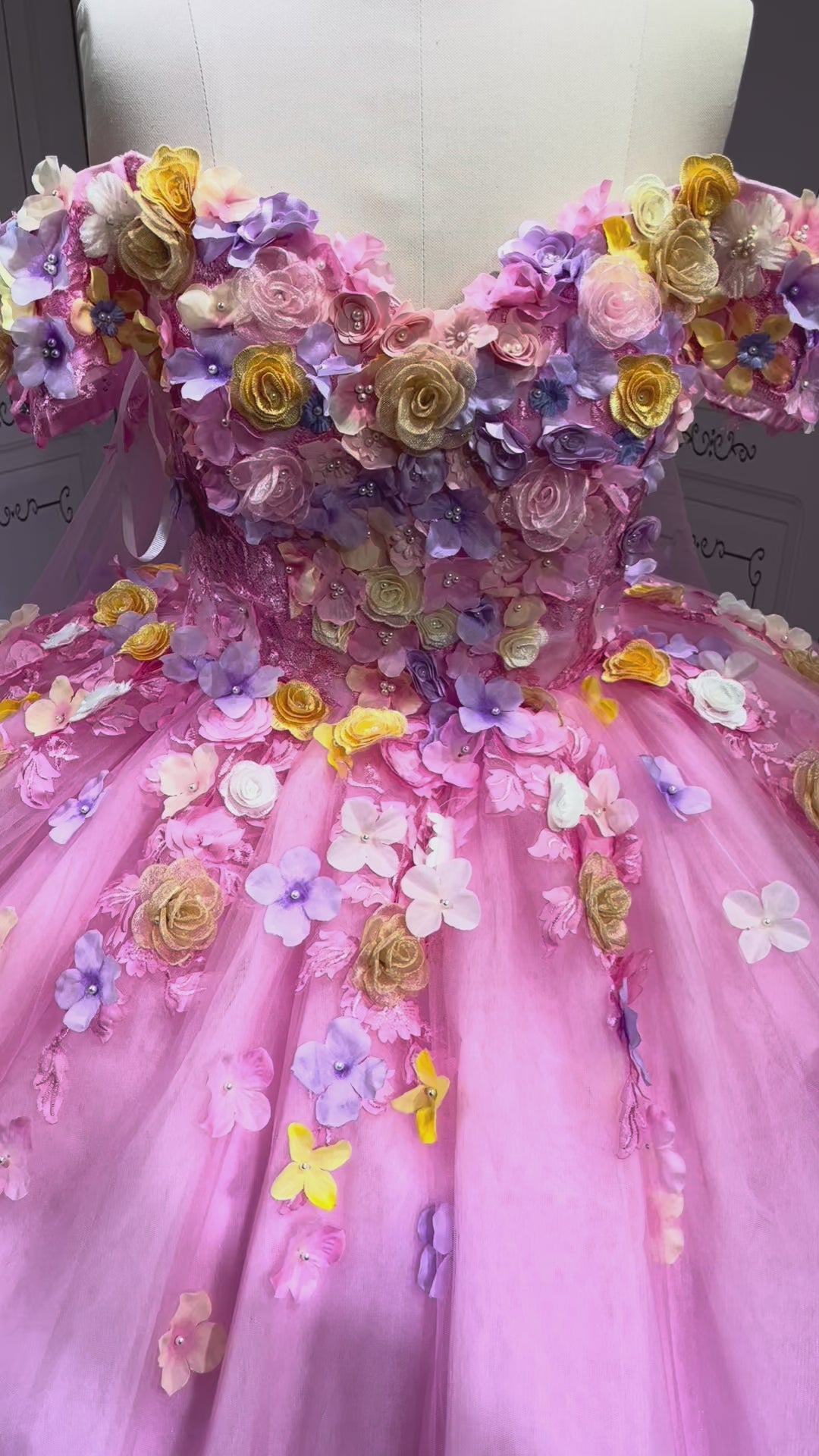 Mumuleo 2025 Pink Floral Quinceanera Dresses 2025 Vestidos De 15 Aos Lila Verde Anos Sweet 16 Vestidos Para Quinceaera  XV