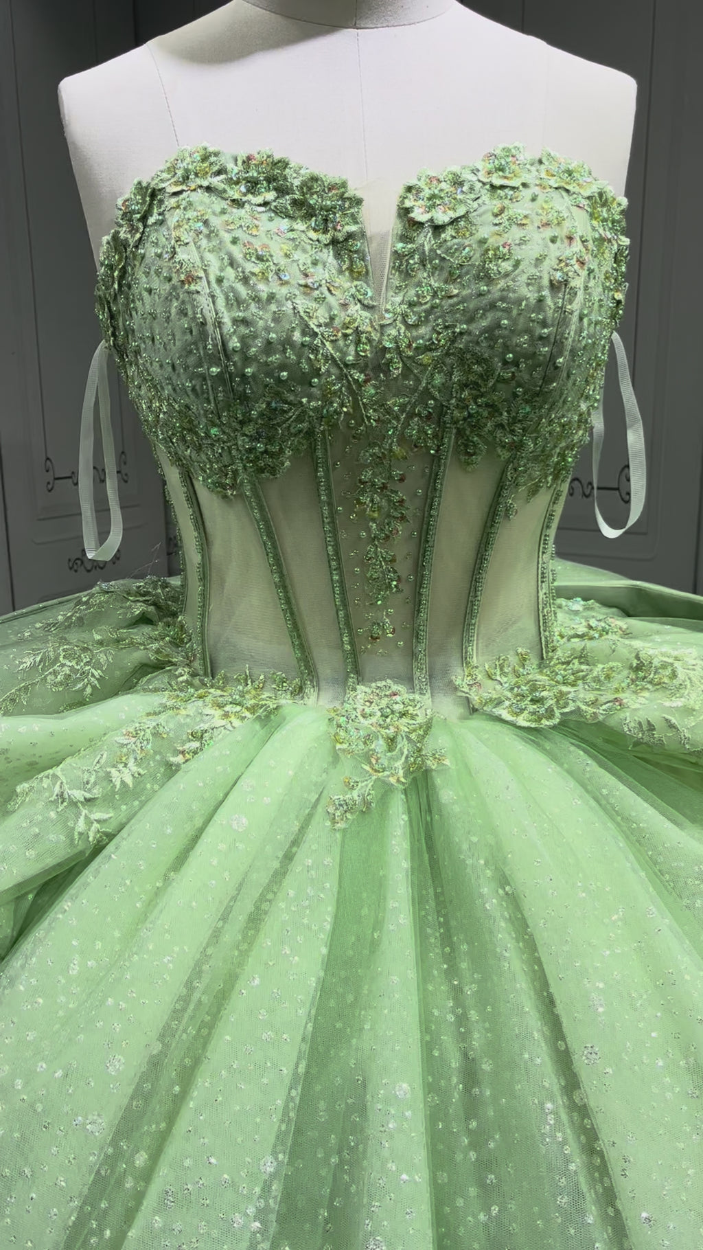 Vestidos De 15 Aos Vestidos DeQuinceaera de xv Vestido QuinceaeraMorado Sage Green Quinceanera Dresses