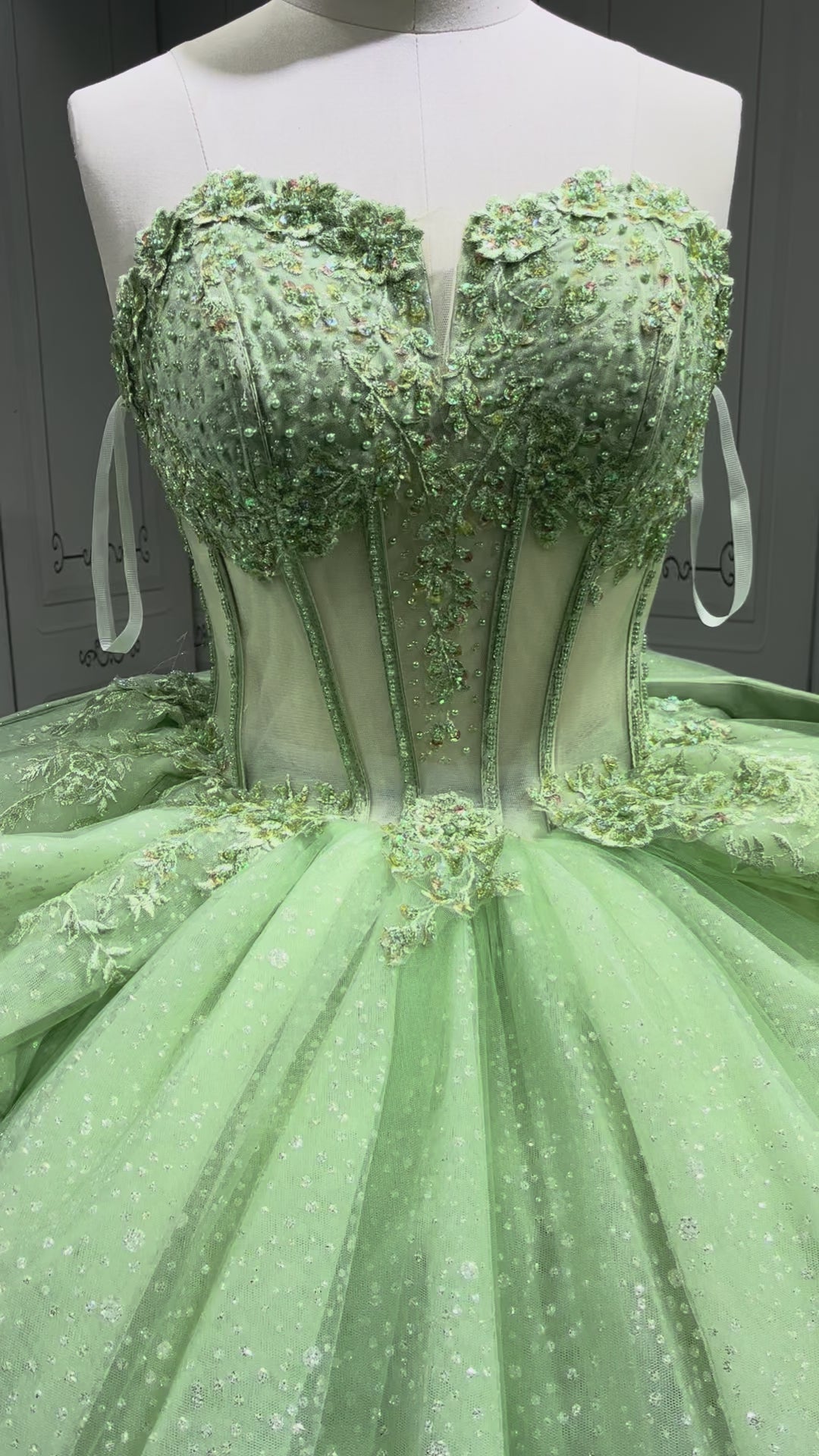 Vestidos De 15 Aos Vestidos DeQuinceaera de xv Vestido QuinceaeraMorado Sage Green Quinceanera Dresses